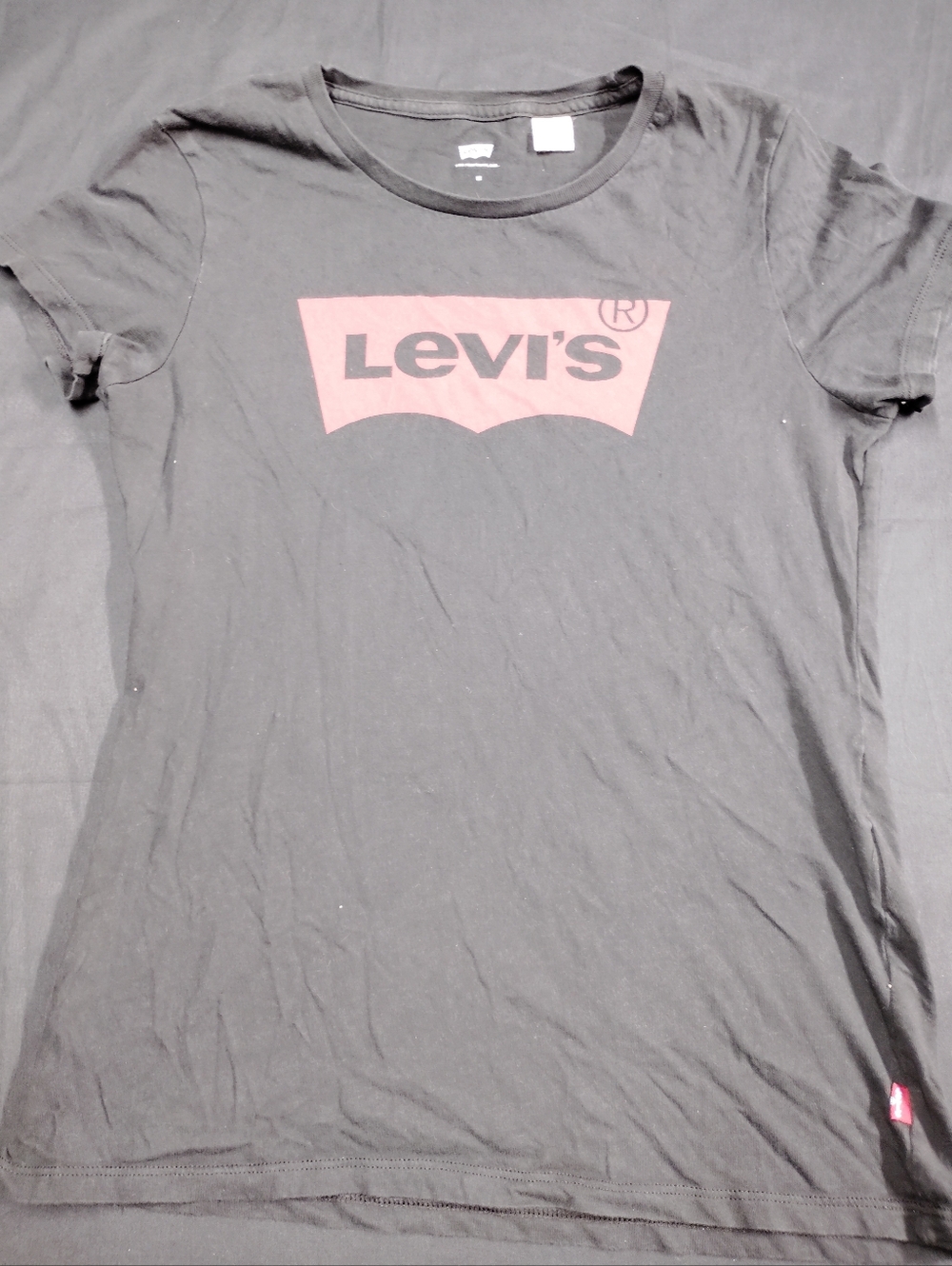Levi's Black Tee with Red Logo